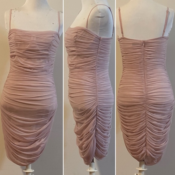 Aritzia Babaton Luxor Midi Dress Mauve Pink Size 8 - Picture 2 of 10